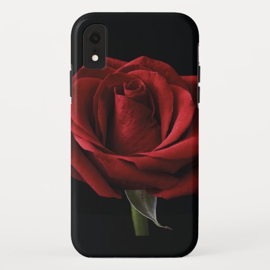 Rote Rose Case-Mate iPhone Hülle (Rückseite)