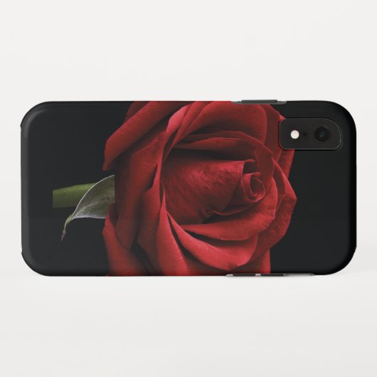 Rote Rose Case-Mate iPhone Hülle (Rückseite (Horizontal))