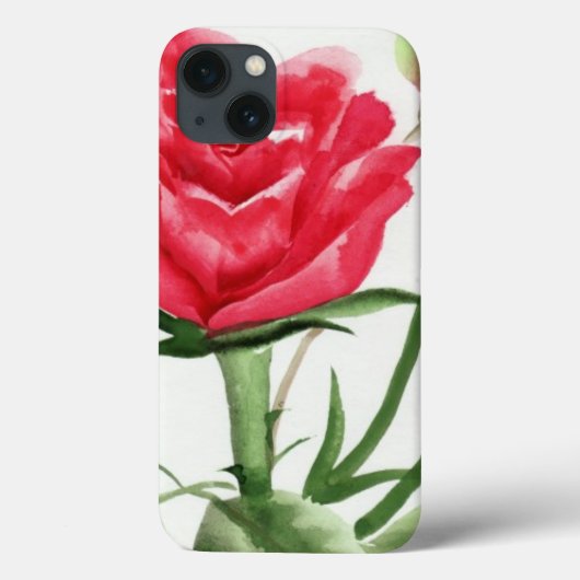 Rote Rose Case-Mate iPhone Hülle (Rückseite)