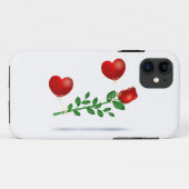 Rote Rose Case-Mate iPhone Hülle (Rückseite (Horizontal))