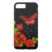Rote Rose Case-Mate iPhone Hülle (Rückseite)