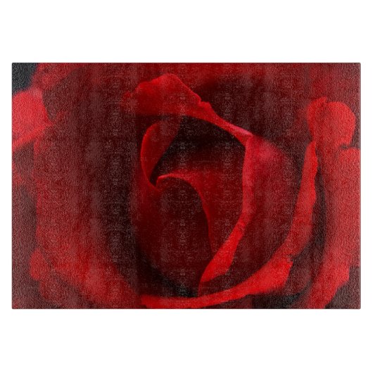 Rote Rose cbcnm Schneidebrett (Vorderseite)