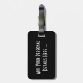 Rote Rose CD ltm Gepäckanhänger (Rückseite vertikal)