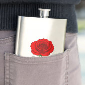 Rote Rose Classic-Flasche Flachmann (Beispiel)