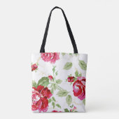 Rote Rose Classic Print, Bridesmaid vielen Dank Ta Tasche (Rückseite)