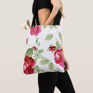 Rote Rose Classic Print, Bridesmaid vielen Dank Ta Tasche