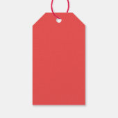 Rote Rose Collage Vielen Dank für Ihre Gefälligkei Geschenkanhänger (Rückseite)