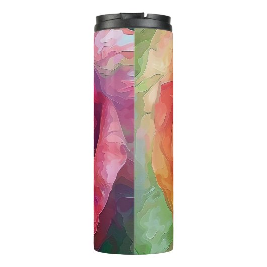 Rote Rose Corporate Custom Thermosbecher (Rückseite)