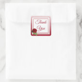 Rote Rose Danke, dass du Sticker hochzackst (Tasche)