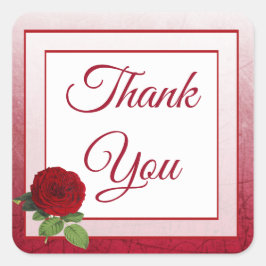 Rote Rose Danke, dass du Sticker hochzackst