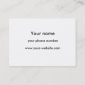 Rote Rose danken Ihnen Geschäfts-Karte Visitenkarte (Rückseite)