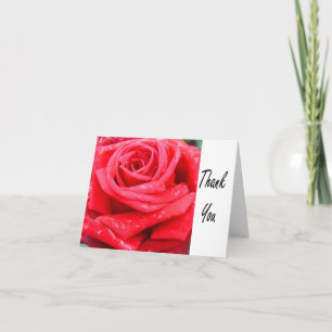 rote Rose Dankeschön Karte