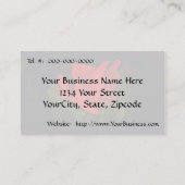 Rote Rose - Dark Passion Business Card Visitenkarte (Rückseite)