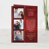 Rote Rose der Erinnerung Programm (Rückseite)