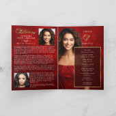 Rote Rose der Erinnerung Programm (Innenseite)