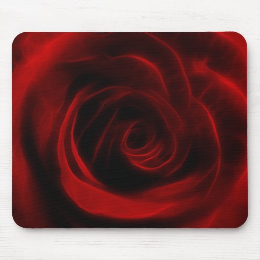 Rote Rose der Liebe Mousepad (Vorne)