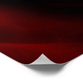 Rote Rose der Liebe Poster (Ecke)