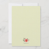 Rote Rose Derby Party Einladungen (Rückseite)