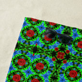 Rote Rose Design für Strandhandtuch (Beispiel)