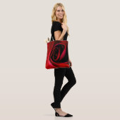 Rote Rose Drucktasche Tasche (Am Model)