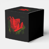Rote Rose - dunkle Leidenschaft Geschenkschachtel (Rückseite)