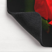 Rote Rose - dunkle Leidenschaft Mousepad (Ecke)