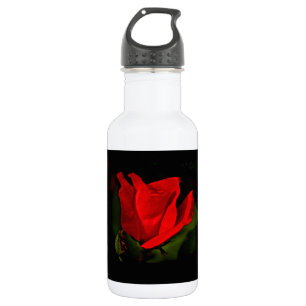 Rote Rose - Dunkle Leidenschaft Trinkflasche