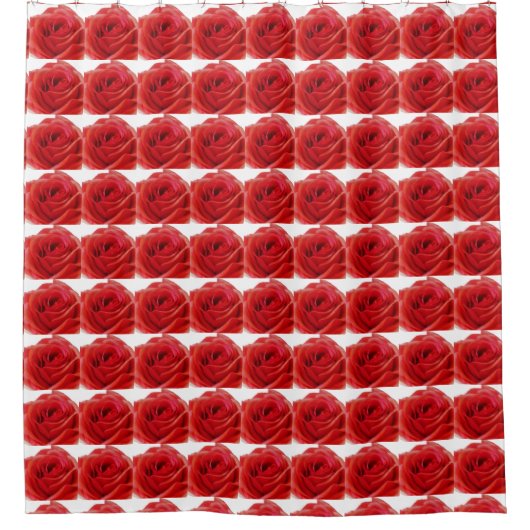 Rote Rose Duschvorhang (Vorderseite)
