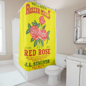 ROTE ROSE DUSCHVORHANG (Beispiel)