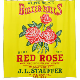 ROTE ROSE DUSCHVORHANG