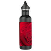 Rote Rose Edelstahlflasche (Links)
