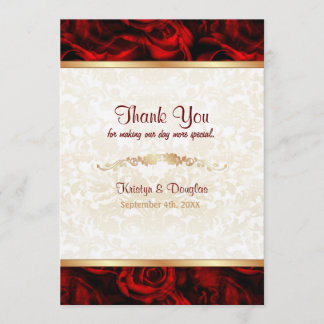 Rote Rose Elegance - Danke
