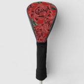 Rote Rose Elegance Golf Headcover (Vorderseite)