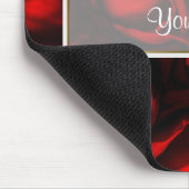 Rote Rose Elegance Mousepad (Ecke)