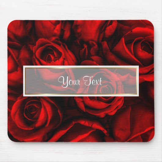 Rote Rose Elegance Mousepad (Vorne)