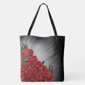 Rote Rose Elegance Tasche (Rückseite)