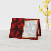 Rote Rose Elegance - Vorlage (Gelbe Blume)