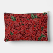 Rote Rose Elegance Zubehörtasche (Rückseite)