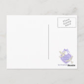 Rote Rose Elegante Postkarte (Rückseite)