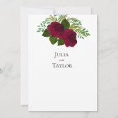 Rote Rose Elegante "Save the Date"-Karte – Minimal Save The Date (Rückseite)