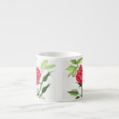 Rote Rose Espressotasse (Vorderseite)