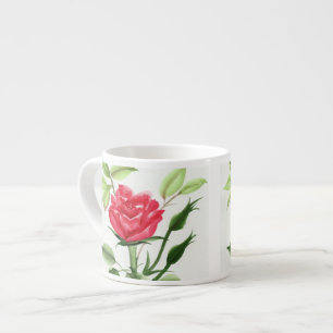 Rote Rose Espressotasse