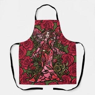 Rote Rose Fairy Schürze