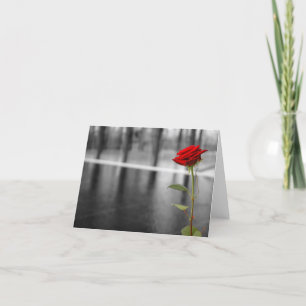 rote Rose Feiertagskarte