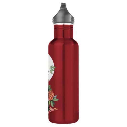Rote Rose Feuer-Rose Trinkflasche (Rechts)