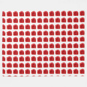 Rote Rose Fleecedecke (Vorderseite (Horizontal))