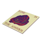Rote Rose Fliese (Seite)