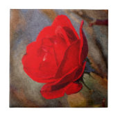 Rote Rose Fliese (Vorderseite)
