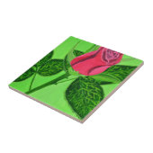 Rote Rose Fliese (Seite)