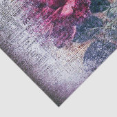 Rote Rose Floral Ephemera Decoupage Seidenpapier (Ausschnitt)